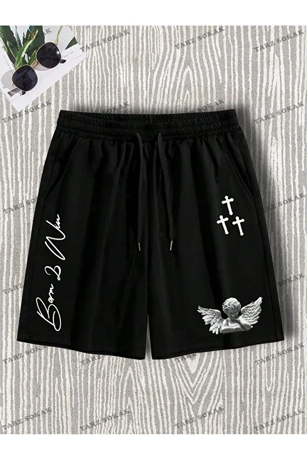 Y2K Unisex Yaz Şort Bermuda Harajuka Anime Retro KOD-11484